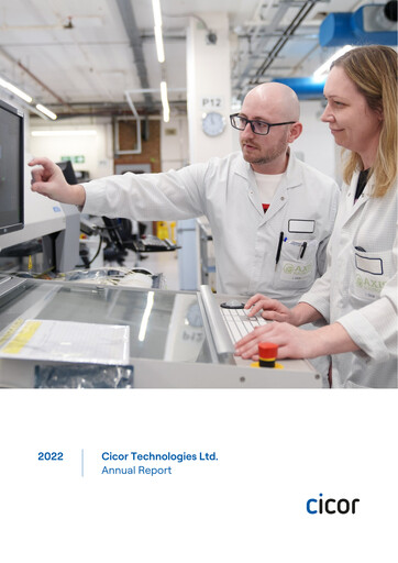 Thumbnail Cicor Technologies Annual Report 2022
