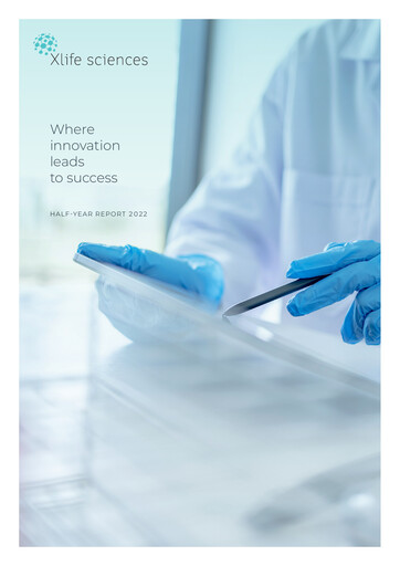 Miniature Xlife Sciences Rapport semestriel 2022-h1