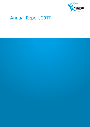 Thumbnail Newron Pharmaceuticals Annual Report 2017