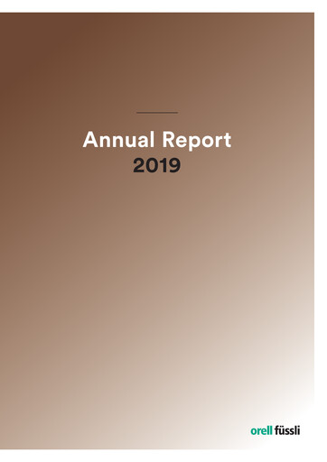 Thumbnail Orell Füssli AG Annual Report 2019
