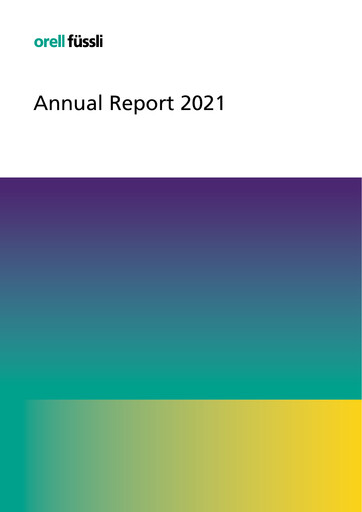 Thumbnail Orell Füssli AG Annual Report 2021