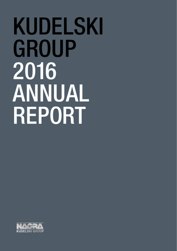 Thumbnail Kudelski SA Annual Report 2016