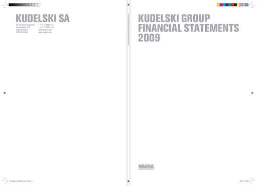 Thumbnail Kudelski SA Financial Statement 2009