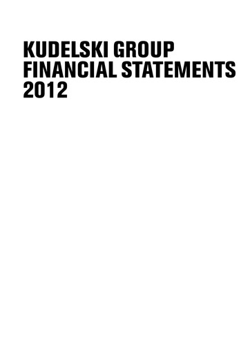 Thumbnail Kudelski SA Financial Statement 2012