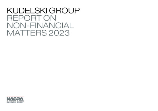 Vorschaubild Kudelski SA Nachhaltigkeitsbericht 2023