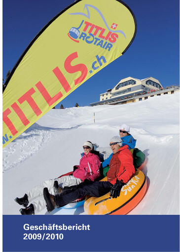 Vorschaubild Bergbahnen Engelberg-Trübsee-Titlis Jahresbericht 2009-2010