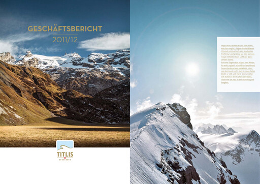 Vorschaubild Bergbahnen Engelberg-Trübsee-Titlis Jahresbericht 2011-2012