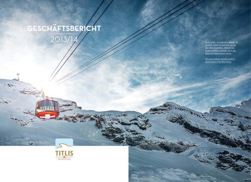 Vorschaubild Bergbahnen Engelberg-Trübsee-Titlis Jahresbericht 2013-2014