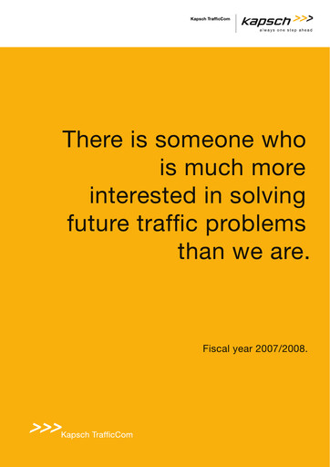 Thumbnail Kapsch TrafficCom Annual Report 2007-2008