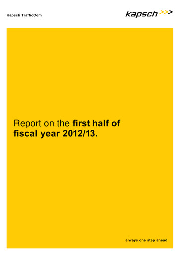 Thumbnail Kapsch TrafficCom Half-year Report 2012-h1