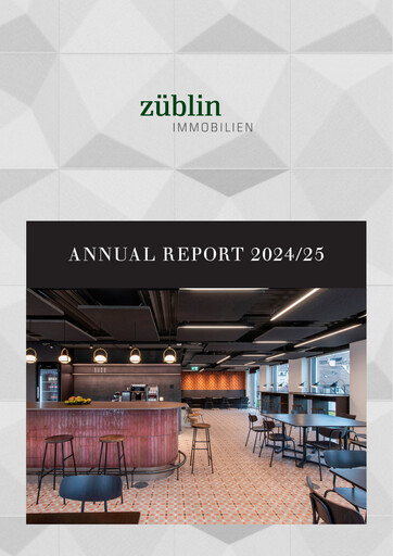 Thumbnail Züblin Immobilien Annual Report 2024-2025
