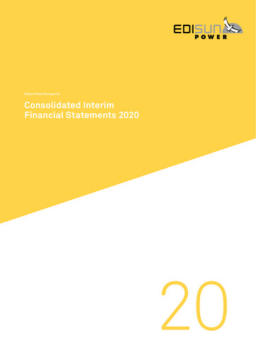 Miniature Edisun Power Europe Rapport semestriel 2020-h1