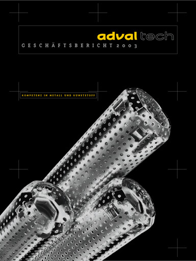 Miniature Adval Tech Rapport annuel 2003