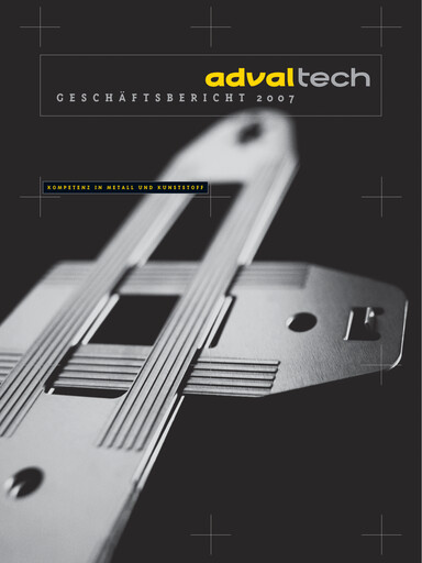 Miniature Adval Tech Rapport annuel 2007