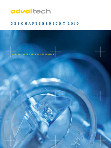 Miniature Adval Tech Rapport annuel 2010