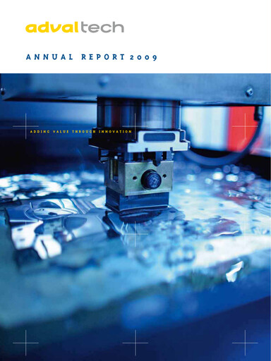 Thumbnail Adval Tech Annual Report 2009