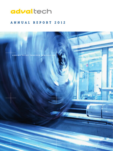 Thumbnail Adval Tech Annual Report 2012
