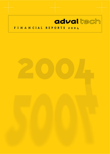 Miniature Adval Tech Rapport financier 2004