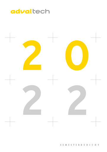 Miniature Adval Tech Rapport semestriel 2022-h1