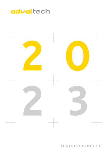 Miniature Adval Tech Rapport semestriel 2023-h1