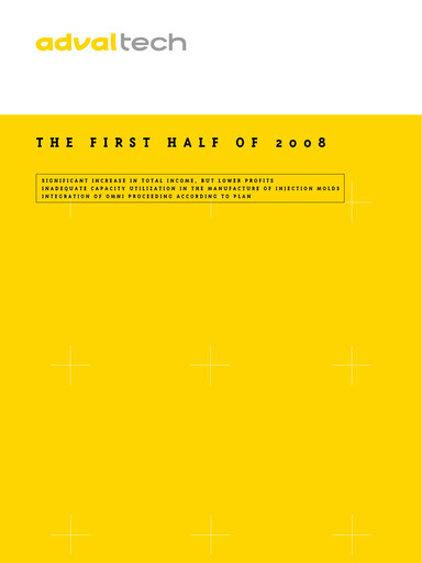 Miniature Adval Tech Rapport semestriel 2008-h1