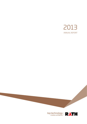 Thumbnail RATH Aktiengesellschaft Annual Report 2013