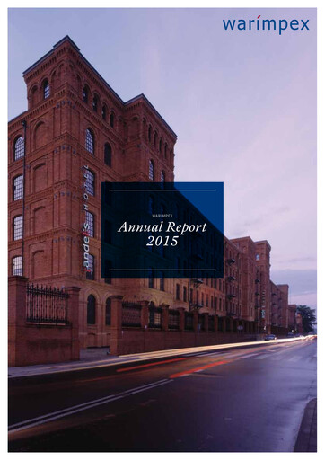 Thumbnail Warimpex Finanz- und Beteiligungs AG Annual Report 2015