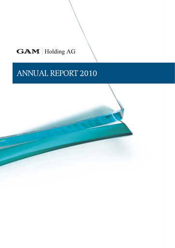 Thumbnail GAM Holding AG Annual Report 2010
