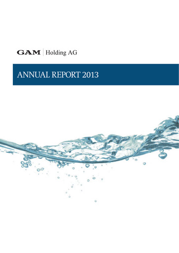 Thumbnail GAM Holding AG Annual Report 2013