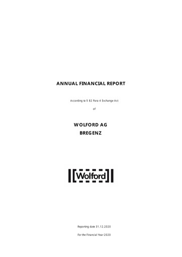Thumbnail Wolford Financial Statement 2020