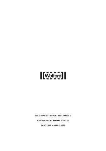 Thumbnail Wolford Sustainability Report 2019-2020