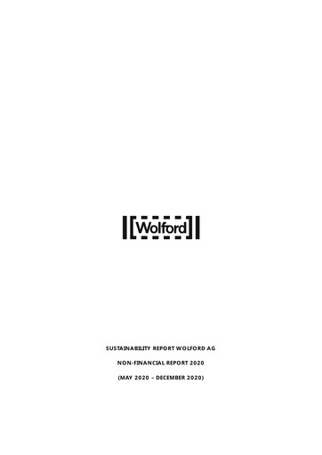 Thumbnail Wolford Sustainability Report 2020