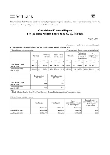 Thumbnail SoftBank Corp. Quarterly Report 2026-q1
