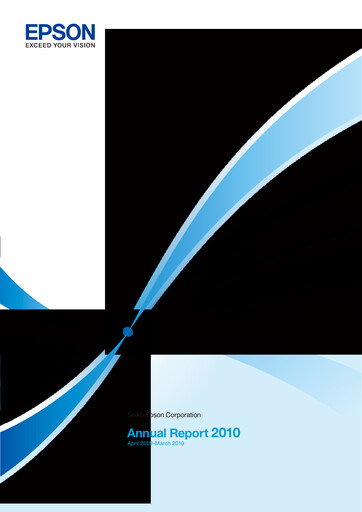 Thumbnail Seiko Epson Corporation Annual Report 2010