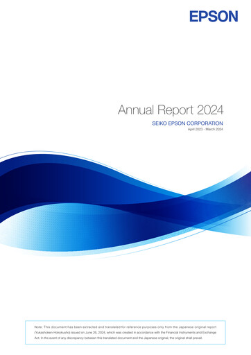 Thumbnail Seiko Epson Corporation Annual Report 2024