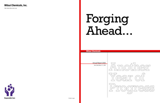 Thumbnail Mitsui Chemicals Annual Report 2000