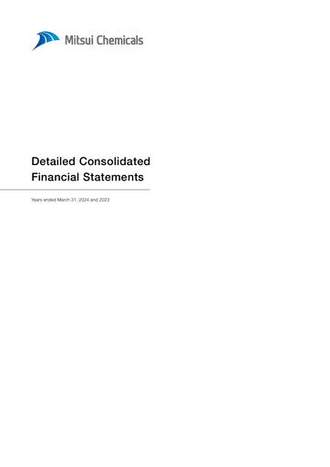 Thumbnail Mitsui Chemicals Financial Statement 2024