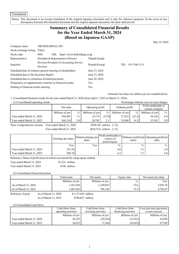 Thumbnail TBS Holdings Financial Statement fy2023