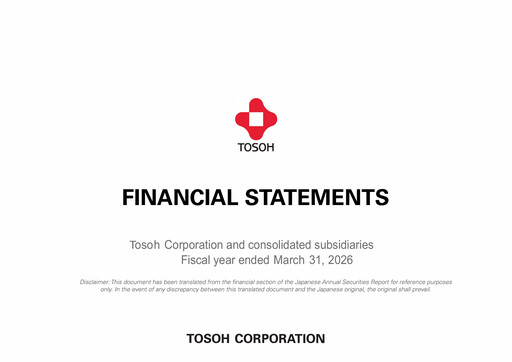 Thumbnail Tosoh Corporation Financial Statement 2026