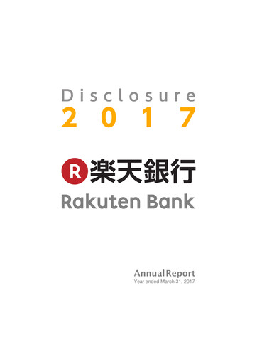 Thumbnail Rakuten Bank Annual Report 2017
