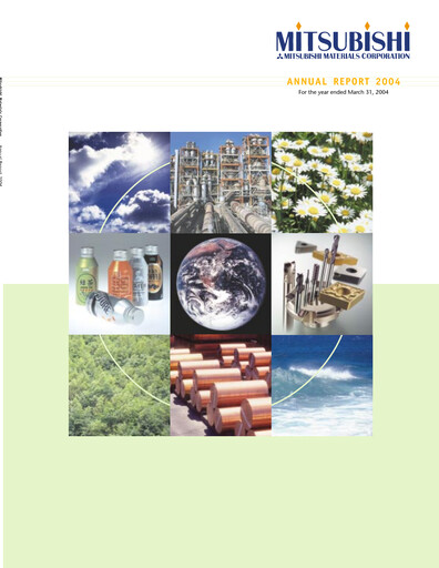 Thumbnail Mitsubishi Materials Annual Report 2004