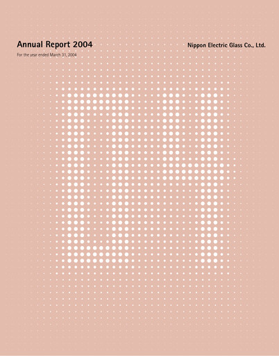 Thumbnail Nippon Electric Glass Annual Report 2004