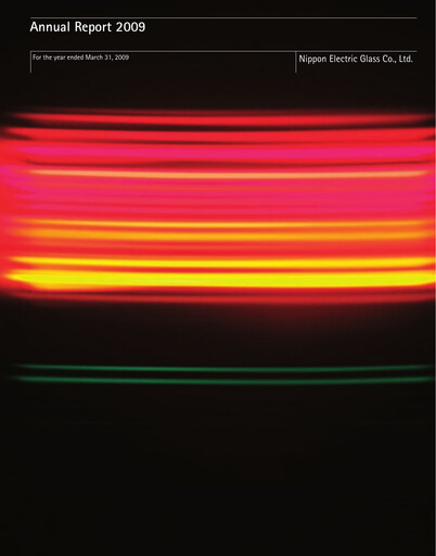 Thumbnail Nippon Electric Glass Annual Report 2009