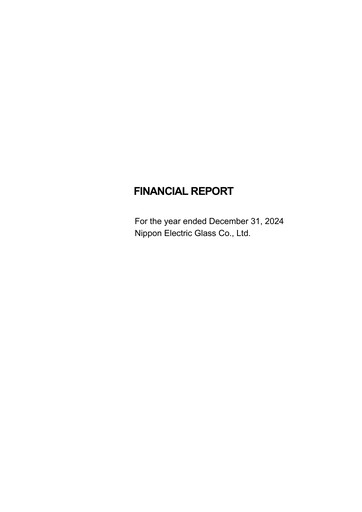 Thumbnail Nippon Electric Glass Financial Statement 2024