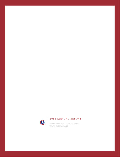 Vorschaubild Texas Capital Bancshares Jahresbericht 2014