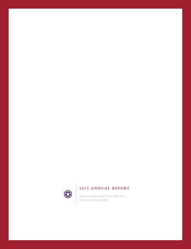 Vorschaubild Texas Capital Bancshares Jahresbericht 2015