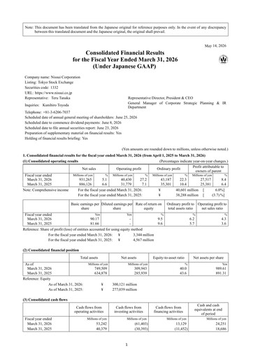 Thumbnail Nissui Corporation Financial Report 2025-2026