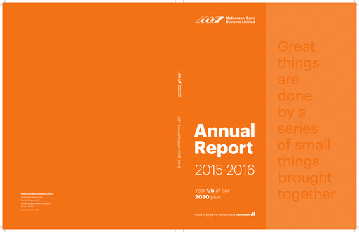 Thumbnail Samvardhana Motherson Annual Report 2015-2016