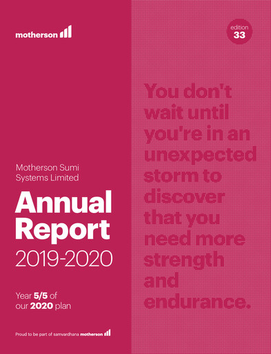 Thumbnail Samvardhana Motherson Annual Report 2019-2020