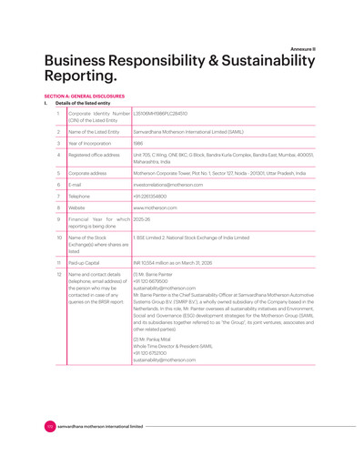 Thumbnail Samvardhana Motherson ESG Report 2025-2026
